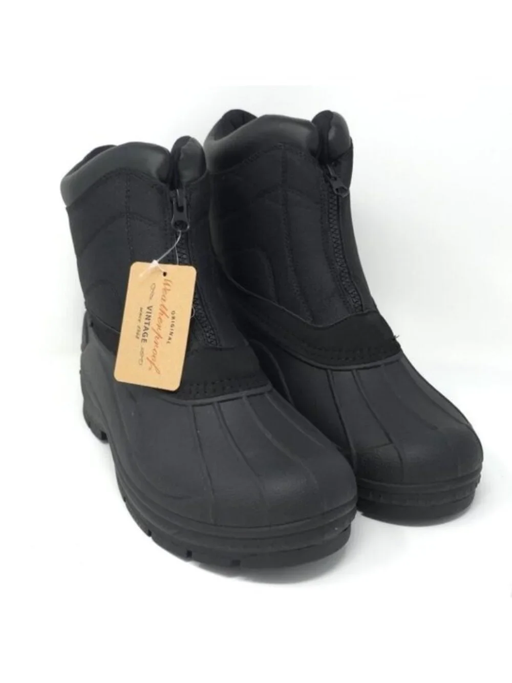New Weatherproof Vintage Jessie Black Waterproof Snow Boots Men’s 10M